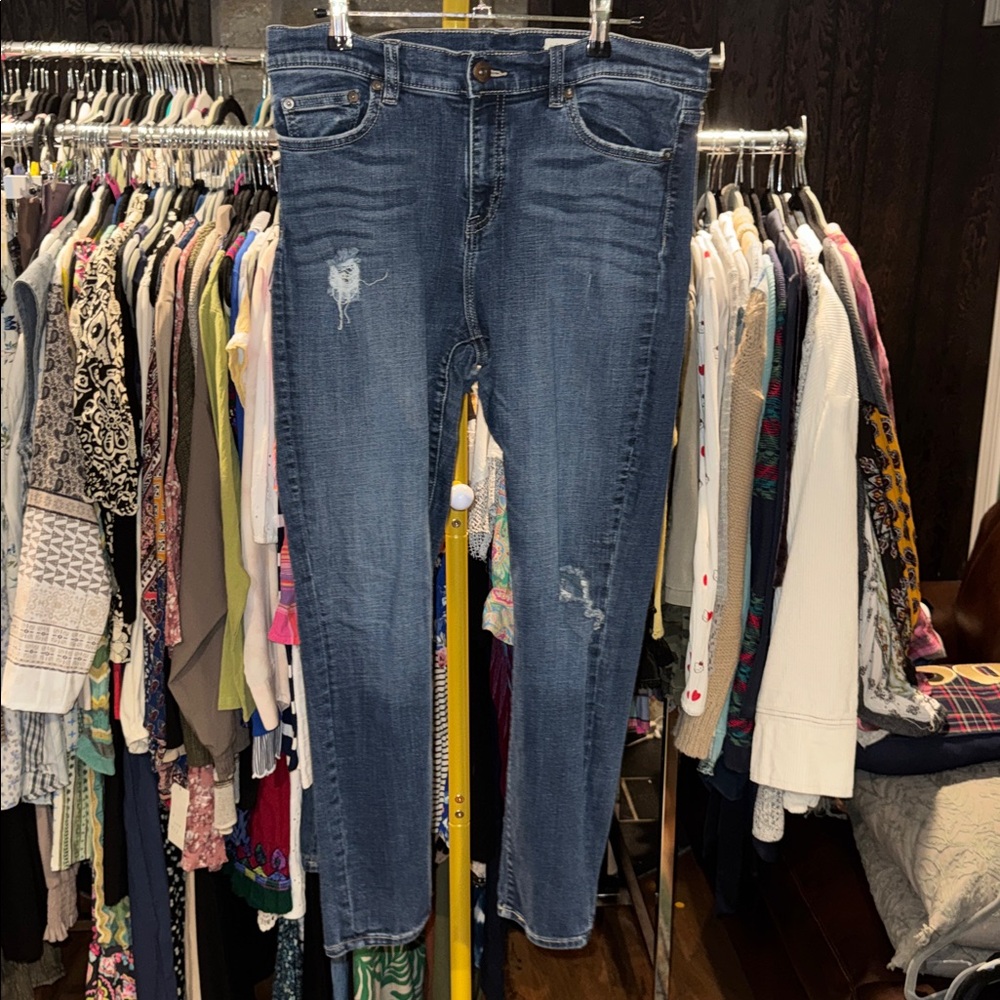 Pistola Sz 32 Women’s Distressed Skinny Jeans - Dark Blue